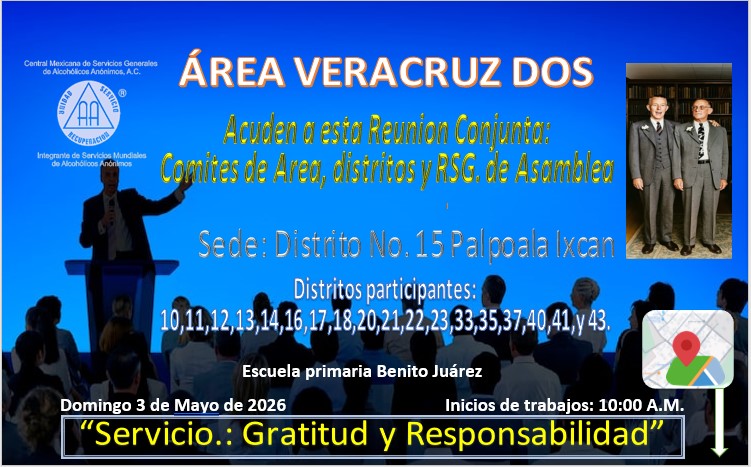 Reunión Conjunta:  Comites de Area, distritos y RSG. de Asamblea
